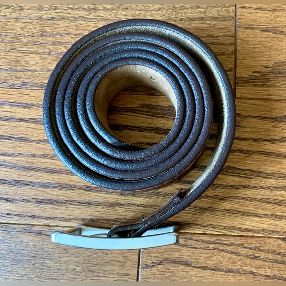 Eterio full grain leather belt Vintage size 44” - Picture 2 of 11